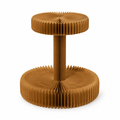 Honeycomb Paper Display Stand for Retail on a white background