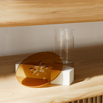 Custom Pleated Honeycomb Paper Tabletop Vase showing its structure