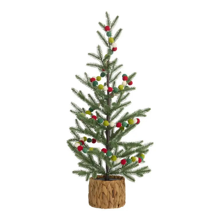 Wholesale Multicolor Felt Ball Christmas Garland