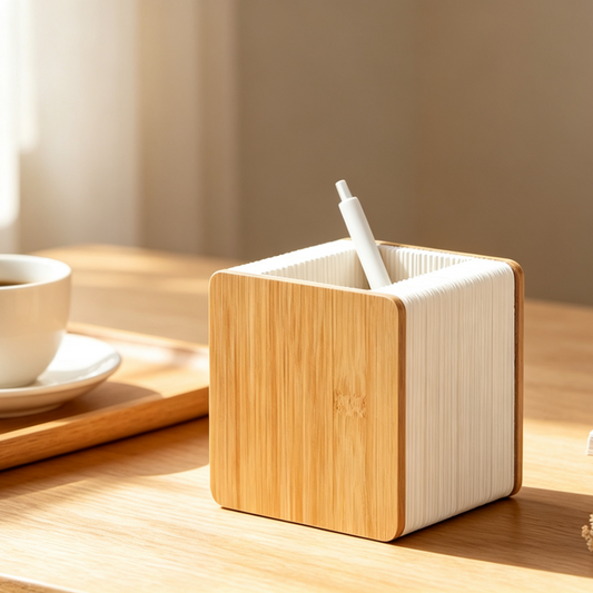 Honeycomb Paper Pencil Holder showing its structure and design details