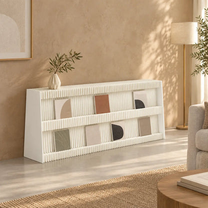 Foldable Accordion Paper Display Shelf