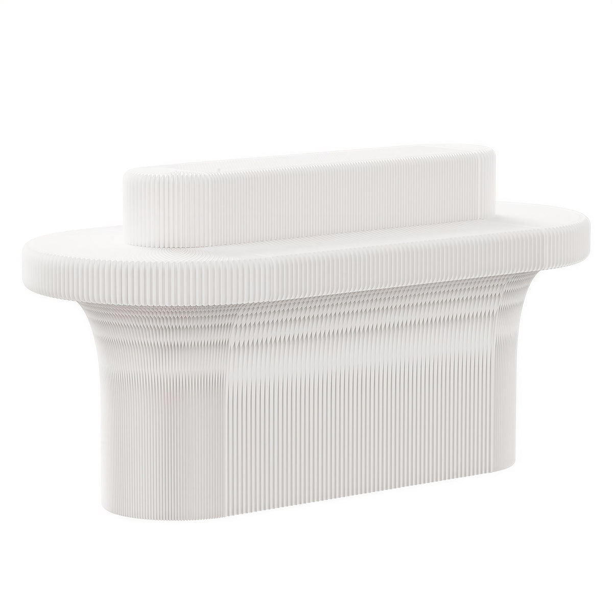 Foldable Honeycomb Paper Display Counter on a white background