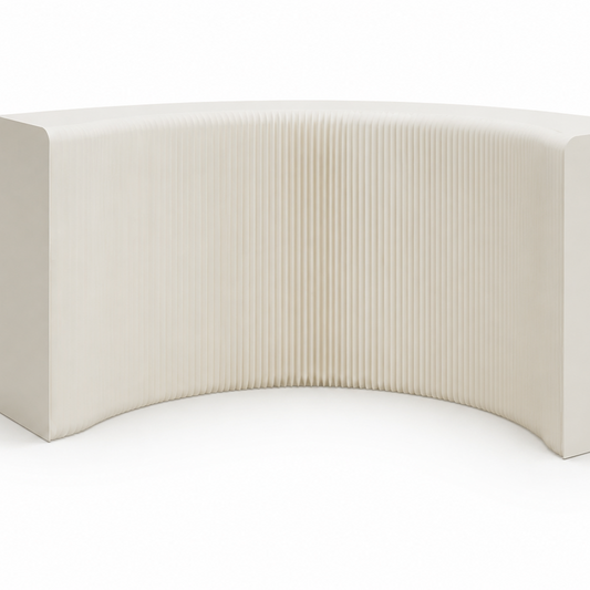Foldable Honeycomb Paper Display Rack on a white background, shown from the front