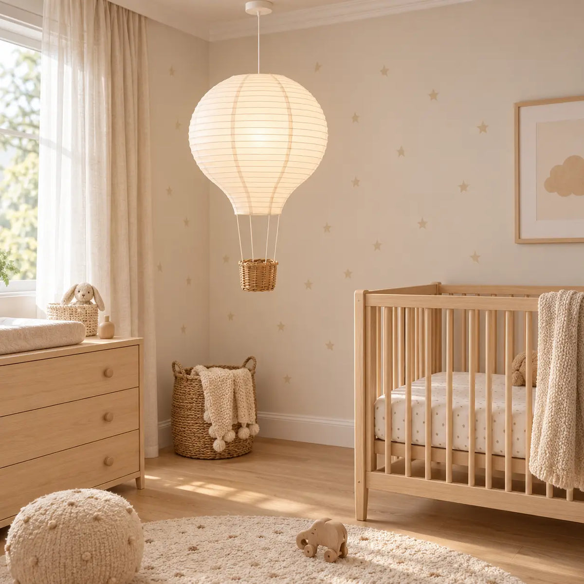 Paper Hot Air Balloon Pendant Light