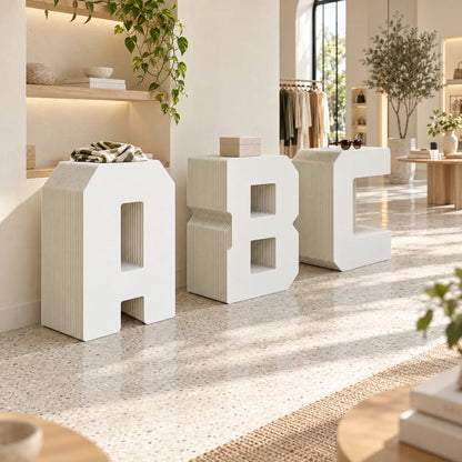 3D Letter Modular Paper Display Stand