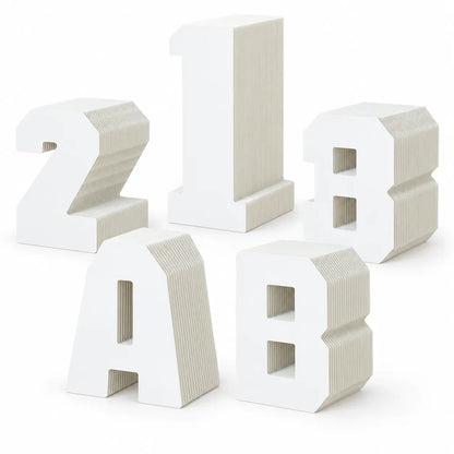 3D Letter Modular Paper Display Stand