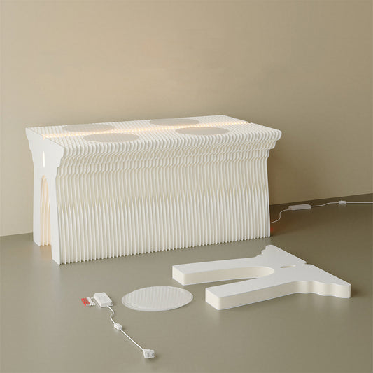 Foldable Honeycomb Paper Display Counter showing its structure