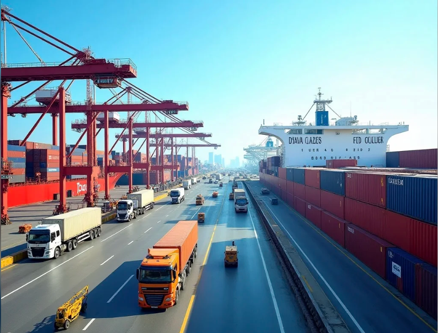 Stable bulk production and delivery – container terminal and shipping operations