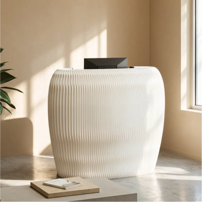Foldable Honeycomb Paper Curved Reception Counter