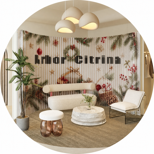 Custom project paper furniture exhibition booth – Arbor Citrina display with tailored branding and dimensions