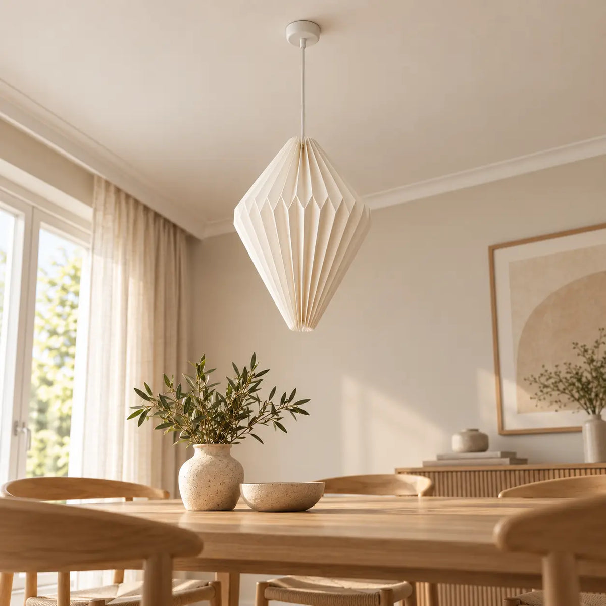 Wholesale Foldable Origami Paper Pendant Lampshade for Nordic Interiors