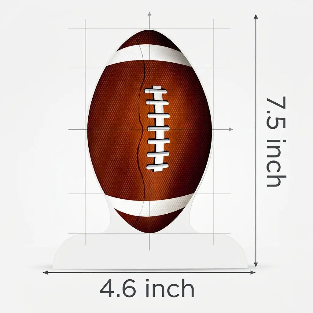 American Football Honeycomb Table Centerpieces 6 Pack showing its structure