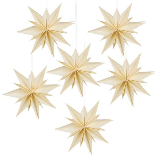 Wholesale Ivory Origami Paper Star Ornaments