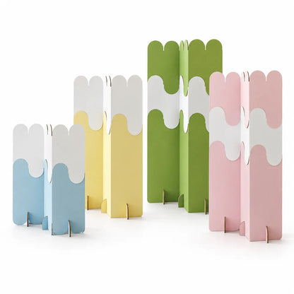 Modular Scalloped Paper Room Divider