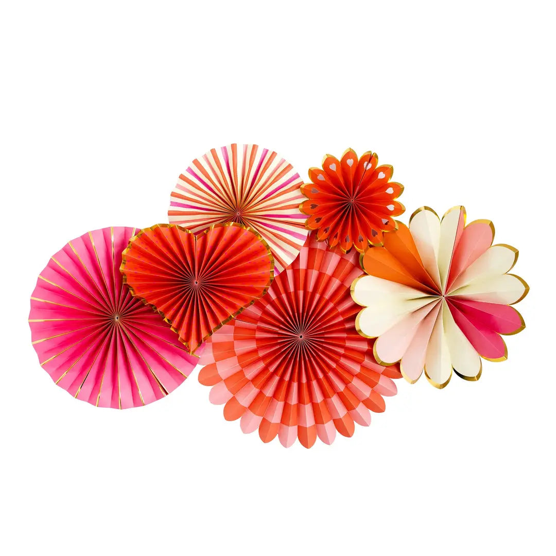 Valentine’s Paper Fan Decoration Set